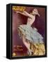 Mademoiselle Marcelle of the Folies Bergere, Ready to Dance the Night Away-null-Framed Stretched Canvas