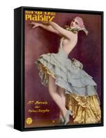 Mademoiselle Marcelle of the Folies Bergere, Ready to Dance the Night Away-null-Framed Stretched Canvas