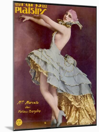 Mademoiselle Marcelle of the Folies Bergere, Ready to Dance the Night Away-null-Mounted Photographic Print