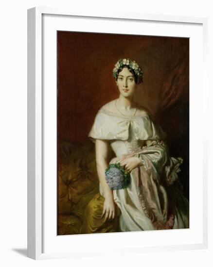 Mademoiselle Marie-Therese de Cabarrus, 1848-Theodore Chasseriau-Framed Giclee Print