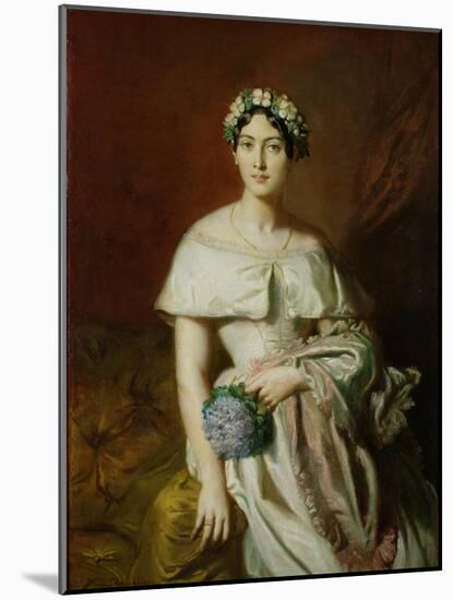 Mademoiselle Marie-Therese de Cabarrus, 1848-Theodore Chasseriau-Mounted Giclee Print