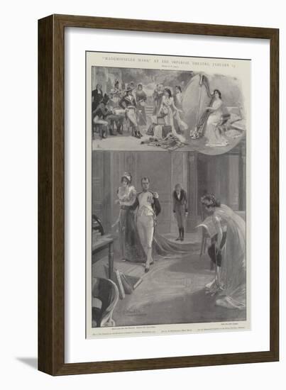 Mademoiselle Mars, at the Imperial Theatre, 25 January-G.S. Amato-Framed Giclee Print