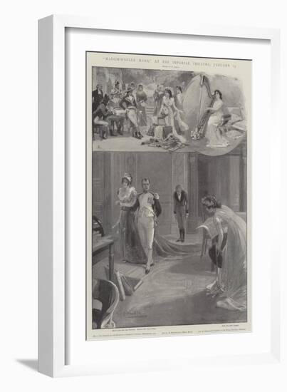 Mademoiselle Mars, at the Imperial Theatre, 25 January-G.S. Amato-Framed Giclee Print