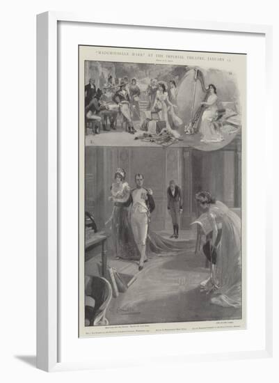 Mademoiselle Mars, at the Imperial Theatre, 25 January-G.S. Amato-Framed Giclee Print