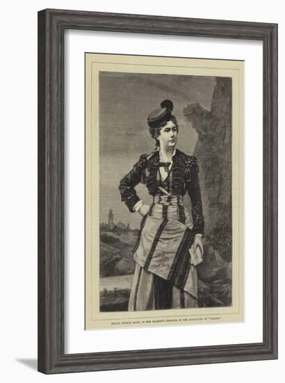 Mademoiselle Minnie Hauk, of Her Majesty's Theatre, in the Character of the Carmen-null-Framed Giclee Print