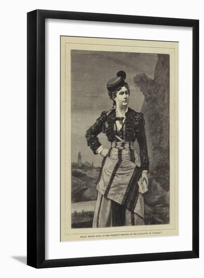 Mademoiselle Minnie Hauk, of Her Majesty's Theatre, in the Character of the Carmen-null-Framed Giclee Print