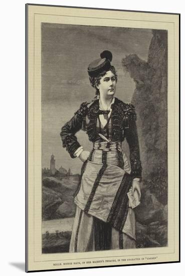 Mademoiselle Minnie Hauk, of Her Majesty's Theatre, in the Character of the Carmen-null-Mounted Giclee Print
