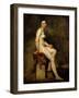 Mademoiselle Rose (Seated Nude)-Eugene Delacroix-Framed Giclee Print