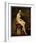 Mademoiselle Rose (Seated Nude)-Eugene Delacroix-Framed Giclee Print