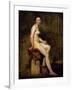 Mademoiselle Rose (Seated Nude)-Eugene Delacroix-Framed Giclee Print