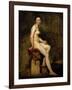 Mademoiselle Rose (Seated Nude)-Eugene Delacroix-Framed Giclee Print