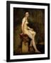 Mademoiselle Rose (Seated Nude)-Eugene Delacroix-Framed Giclee Print