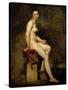 Mademoiselle Rose (Seated Nude)-Eugene Delacroix-Stretched Canvas