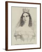 Mademoiselle Sanchioli, as Abigail, in the Opera of Nino, at Her Majesty's Theatre-null-Framed Giclee Print