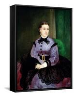 Mademoiselle Sicot, 1865-Pierre-Auguste Renoir-Framed Stretched Canvas