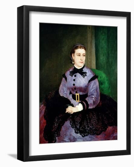 Mademoiselle Sicot, 1865-Pierre-Auguste Renoir-Framed Giclee Print