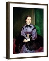 Mademoiselle Sicot, 1865-Pierre-Auguste Renoir-Framed Giclee Print