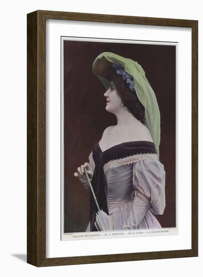 Mademoiselle Thevenet as Caroline in La Chauve-Souris-null-Framed Giclee Print