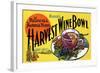 Mader's Harvest Wine Bowl-Curt Teich & Company-Framed Art Print