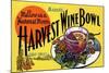 Mader's Harvest Wine Bowl-Curt Teich & Company-Mounted Art Print