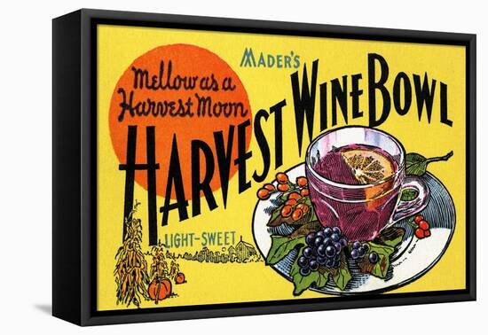 Mader's Harvest Wine Bowl-Curt Teich & Company-Framed Stretched Canvas