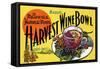 Mader's Harvest Wine Bowl-Curt Teich & Company-Framed Stretched Canvas