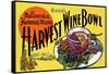 Mader's Harvest Wine Bowl-Curt Teich & Company-Framed Stretched Canvas
