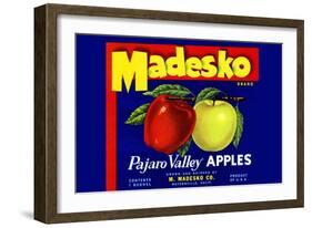 Madesko Brand Pajaro Valley Apples-null-Framed Art Print