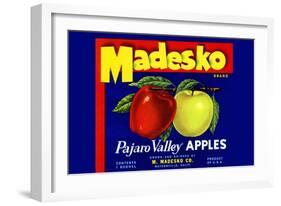 Madesko Brand Pajaro Valley Apples-null-Framed Art Print