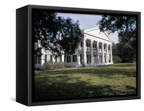 Madewood Plantation House, on the Lafourche Bayou, Mississippi, Louisiana-Bruno Barbier-Framed Stretched Canvas