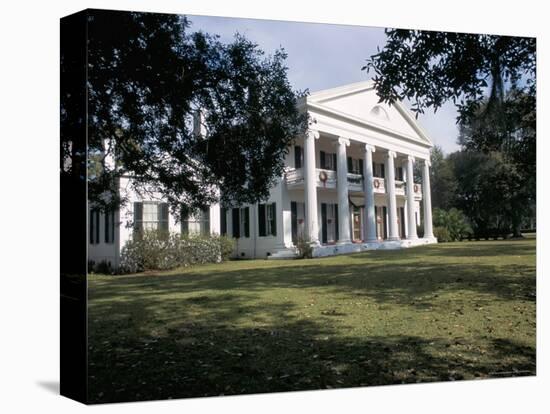 Madewood Plantation House, on the Lafourche Bayou, Mississippi, Louisiana-Bruno Barbier-Stretched Canvas