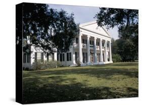 Madewood Plantation House, on the Lafourche Bayou, Mississippi, Louisiana-Bruno Barbier-Stretched Canvas