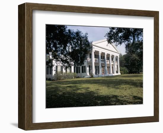 Madewood Plantation House, on the Lafourche Bayou, Mississippi, Louisiana-Bruno Barbier-Framed Photographic Print