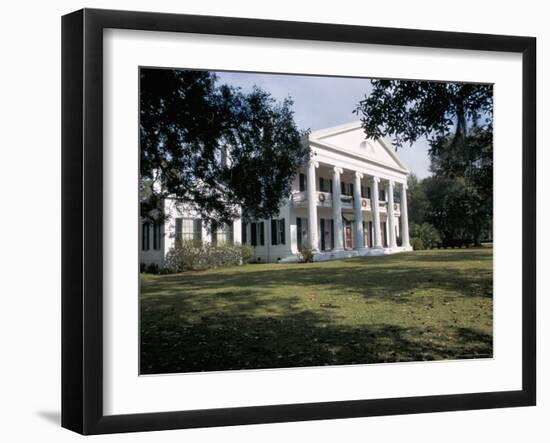 Madewood Plantation House, on the Lafourche Bayou, Mississippi, Louisiana-Bruno Barbier-Framed Photographic Print