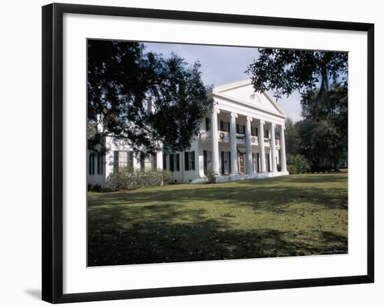 Madewood Plantation House, on the Lafourche Bayou, Mississippi, Louisiana-Bruno Barbier-Framed Photographic Print