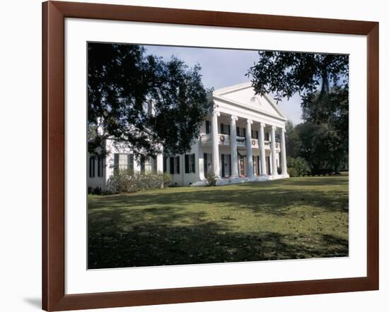 Madewood Plantation House, on the Lafourche Bayou, Mississippi, Louisiana-Bruno Barbier-Framed Photographic Print