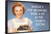 Madge's Pot Brownies Were a Hit at the Church Social Funny Poster Print-Ephemera-Framed Poster