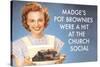 Madge's Pot Brownies Were a Hit at the Church Social Funny Poster Print-Ephemera-Stretched Canvas