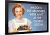 Madge's Pot Brownies Were a Hit at the Church Social Funny Poster-Ephemera-Framed Poster