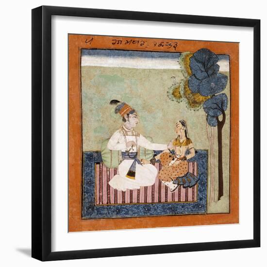 Madhu Ragaputra, the Third Son of Bhairava Raga-null-Framed Art Print