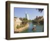 Madinat Jumeirah and Burj Al Arab Hotels, Jumeirah Beach, Dubai, United Arab Emirates, Middle East-Amanda Hall-Framed Photographic Print