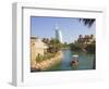 Madinat Jumeirah and Burj Al Arab Hotels, Jumeirah Beach, Dubai, United Arab Emirates, Middle East-Amanda Hall-Framed Photographic Print