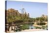 Madinat Jumeirah Hotel and Burj Al Arab, Dubai, United Arab Emirates, Middle East-Amanda Hall-Stretched Canvas