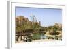 Madinat Jumeirah Hotel and Burj Al Arab, Dubai, United Arab Emirates, Middle East-Amanda Hall-Framed Photographic Print