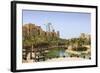 Madinat Jumeirah Hotel and Burj Al Arab, Dubai, United Arab Emirates, Middle East-Amanda Hall-Framed Photographic Print