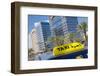 Madinat Zayed Shopping and Gold Centre and Taxi, Abu Dhabi, United Arab Emirates, Middle East-Frank Fell-Framed Photographic Print