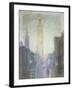 Madison Avenue at Twilight, c.1911-Lowell Birge Harrison-Framed Giclee Print