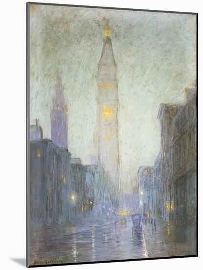 Madison Avenue at Twilight, c.1911-Lowell Birge Harrison-Mounted Giclee Print