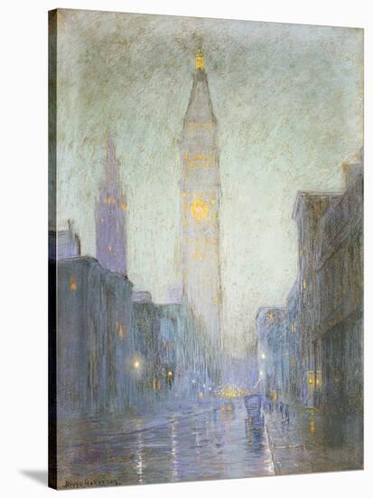 Madison Avenue at Twilight, c.1911-Lowell Birge Harrison-Stretched Canvas