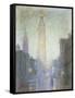 Madison Avenue at Twilight-Lovell Birge Harrison-Framed Stretched Canvas